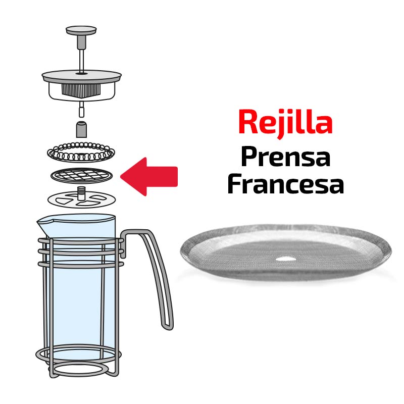 Rejilla Para Cafetera Prensa Francesa Argento
